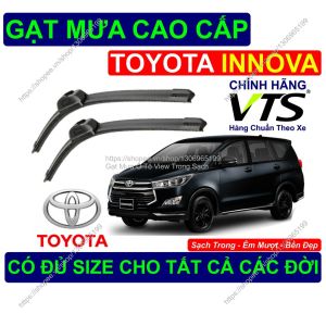 Gạt Mưa Bền Đẹp Kính Lái Toyota INNOVA Cặp Gạt Mưa Kính Lái Toyota I.NNOVA Có Đủ Size Cho Các Đời Xe T.oyota INNOVA