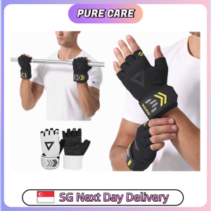 【Pure Care】 AOLIKES Fitness Training Gloves with Wrist Support | Anti-Slip Grip | Gym Gloves