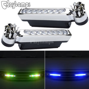 1 Pcs Wind Energy No Need External Power Supply Car Daytime Running Lights 8 LED DRL Daylight Headlight Lamp DRL