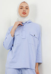 MFMW Daramroe Atasan Blouse Hoodie Baby Blue