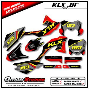DECAL STIKER KLX BF G SE - DECAL KAWASAKI KLX BF PREMIUM SEMI FULL BODY.ADT.030