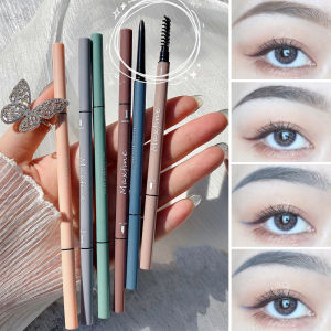 5 Colors Ultra Fine Eyebrow Pencil Sweat-Proof Waterproof Double Ended Brow Pen Makeup Tools Long Lasting Wild Eyebrow Cosmetic