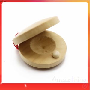 Amazthing 5.5cm Wooden Castanet/Kastanet 1pc Musical Toys Percussion Instrument 木制响板