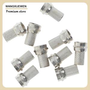 [COD] 10Pcs 75-5 F Connector Screw On Type For RG6 Satellite TV Antenna Coax Cable