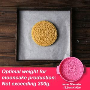 LIANG Dễ dàng tháo khuôn Khuôn bánh trung thu lớn ABS cấp thực phẩm Nướng bánh gia đình Khuôn bánh ngọt DIY Chúc mừng Phong cách Quảng Đông Khuôn bánh trung thu 3D Lễ hội mùa thu giữa năm