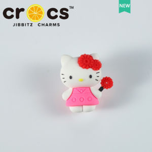 Jibbitz cross charm hello  3D Shoe Buckle Three-Dimensional Cute KT Fashion Shoes Accessories