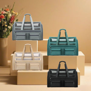 túi vận chuyển thoáng khí 50x28x28cm màu basic sang trọng dành cho chó mèo - T3 PETS SHOP