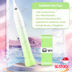 Badminton Gradient Racket Grip Tape – Shiny Gradient Overgrip Ultra Sticky Anti-Slip Sweat-Absorbing Handle Wrap Lightweight Durable Dry Comfort for Tennis Squash Paddle