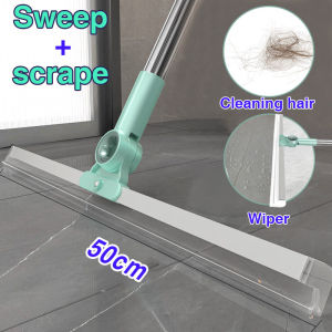 【Ship from Malaysia】60/50/35cm Double Silicone Magic Broom Bathroom Bathroom Floor Glass Household新款魔術掃把 硅膠掃把 掃水神器