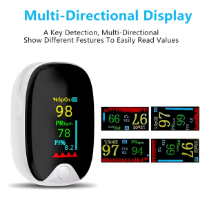 AD901 TFT A2 LED Portable Finger Pulse Oximeter Sports Finger Clip XYY1W Oxi MDA-Black Fast Shipping COD Available USB+Battery
