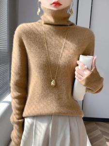 Women Sweater Turtleneck Slim Fit Solid Pullovers Thick Warm Autumn Winter Jumpers High Strecth Korean Fashion Bottoming Shirts2026
