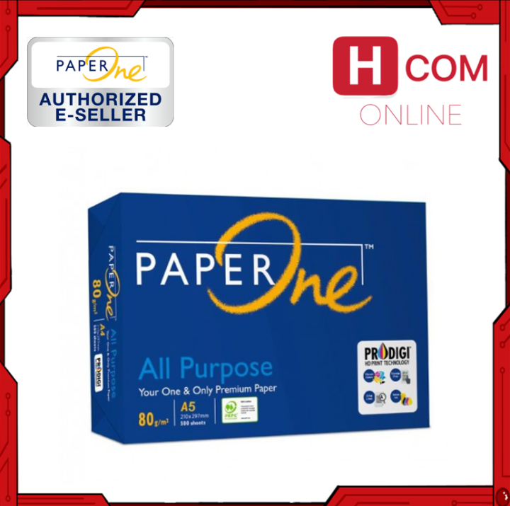 PaperOne A5 All Purpose 80gsm - 500 Sheets | Lazada