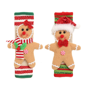 ฝาครอบเครื่องใช้ไฟฟ้าในครัวกันฝุ่นทำจากโพลีเอสเตอร์ลายคุกกี้อุปกรณ์ป้องกันตู้เย็นตามธีมวันหยุด