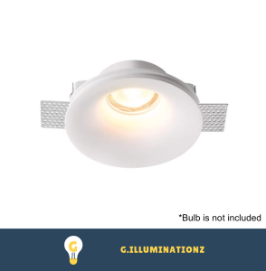 Single / Double Trimless Gypsum Anti-Glare GU10 Recessed Spot Light Fittings / Frameless LED Downlight For False Ceiling
