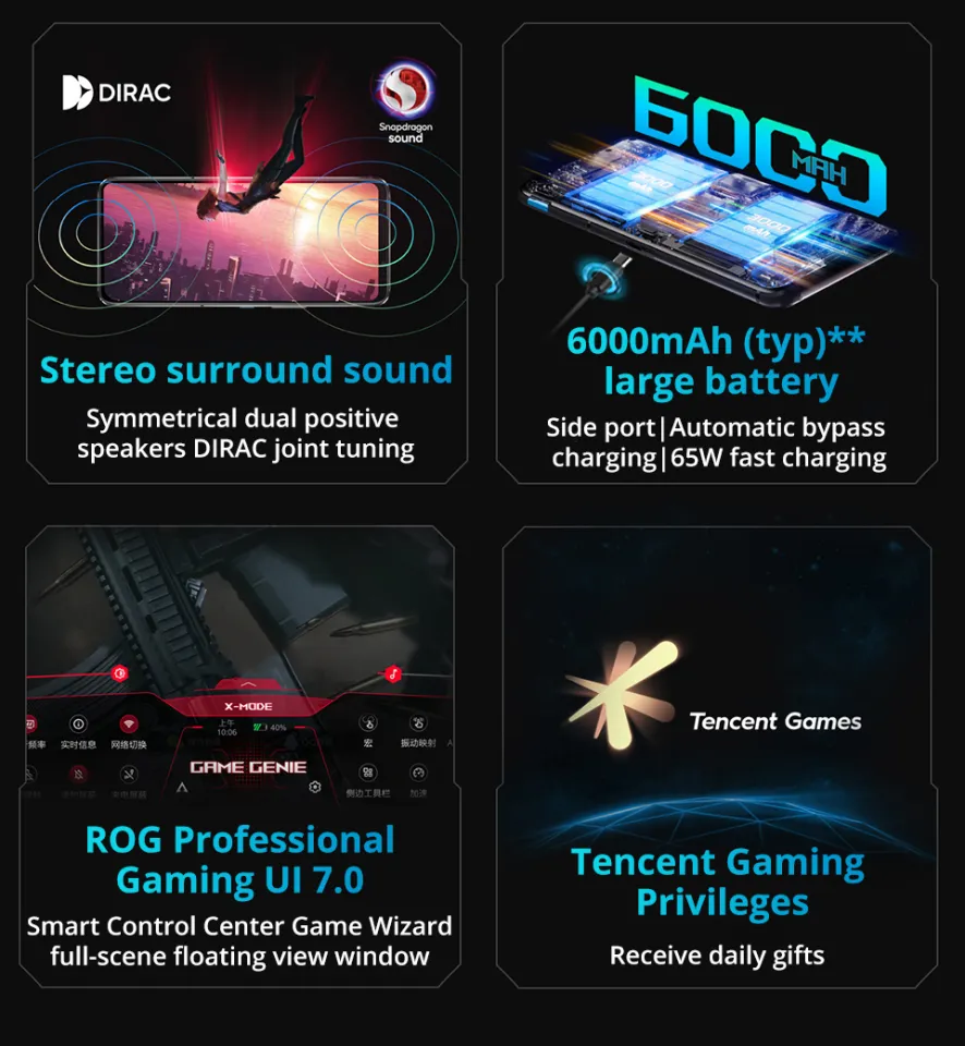 2023 New ASUS ROG Phone 7 Gaming Phone Snapdragon 8 Gen 2 6.78'' 165Hz  AMOLED 6000mAh 65W Fast Charge ROG 7 / 7 Pro - AliExpress