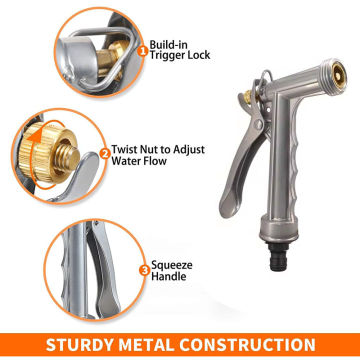 KIPRUN%20Garden%20Hose%20Nozzle,%20Meatal%20Garden%20Hose%20Spray%20Nozzle%20with%20Rear%20Trigger%20Grip,%20Adjustable%20High%20Pressure%20Nozzle%20Sprayer%20for%20Watering%20Plants%20Washing%20Car%20Showering%20Pet,%20Zinc%20Alloy%20-%20Image%207