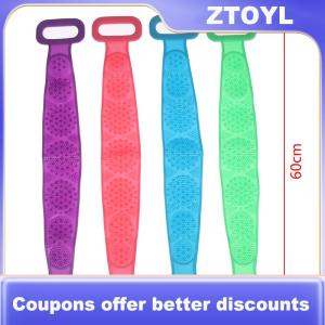【ZTOYL】 Bàn chải silicon thần kỳ Khăn tắm Chà lưng Tẩy tế bào chết bằng bùn Massage toàn thân khi tắm