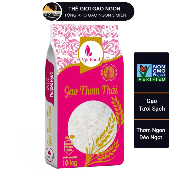 Gạo Thái Thơm VIệt Nhật thượng hạng - Cam kết Gạo Chính hãng, date mới