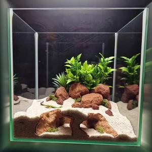 FFBH 3D Printed Reptile Hideout Cave Reptile Fish Hiding Cave Basking Platform& Elevated Aquascaping TerrariumShelter Decor Gift 2Z5B1