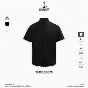 Áo Sơ Mi Tay Ngắn Slippery - 88635 - Big Size Upto 5XL