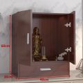 Bàn thờ, tủ thờ thần tài ông địa cúng phật gỗ MDF chất lượng cao để sàn nhỏ gọn phong cách hiện đại tối giản MS05-3. 