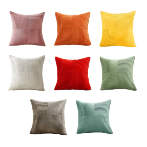 ผ้าลูกฟูกหมอนอิงลื่นหมอนอิงปลอกหมอนขนนกนุ่มเน้นการ Comfort ในบ้านทุกวัย