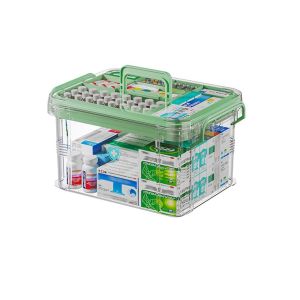 GOLDVAULT Large Capacity Storage Case Classification Portable Emergency  Box  Multi Layer  Kit