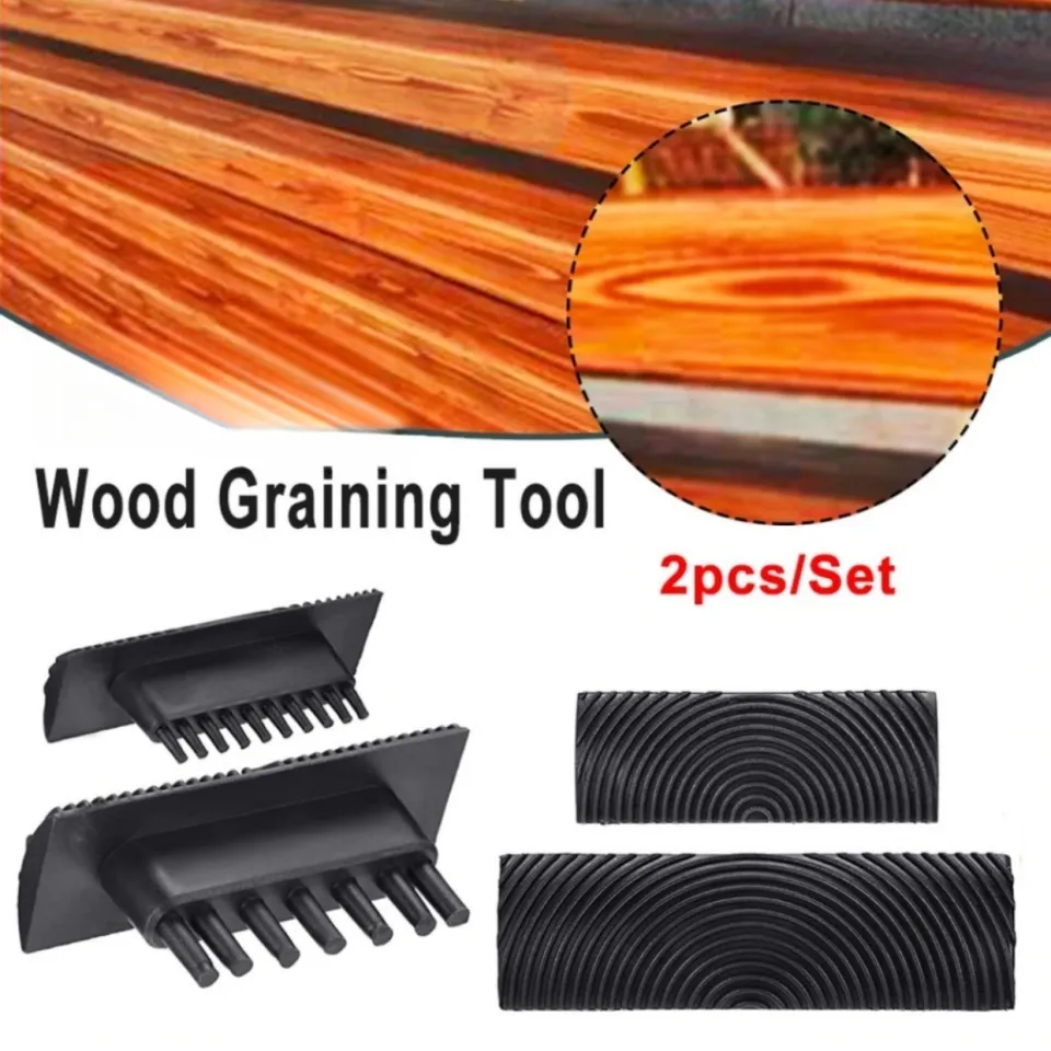 6PCS Wood Graining Tool Set - Rubber Wood Grain Roller & Texture Tools For DIY Wall & Furniture Painting - View #10