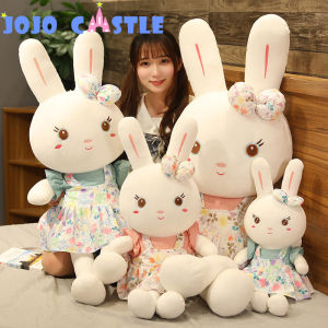 JOJO CASTLE 60/80/100/130cm Cute Big Rabbit Stuffed Toys Bunny Stuffed &Plush Animal Baby Toys Doll Baby Accompany Sleep Toy Gifts for Kids Stuff Toys for Girl