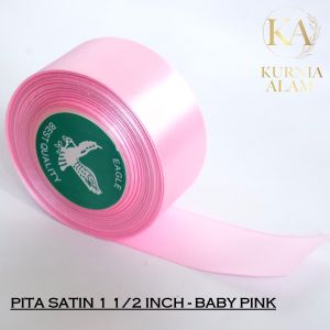 Pita Satin Eagle Import Taiwan Ukuran 1 1/2 inch atau lebar 4 cm di Jual Per ROLL isi 22.5yard