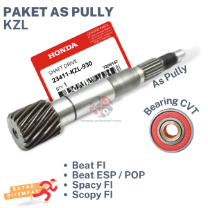 (HEMAT) 3 JENIS AS PULLEY CVT BEAT FI HONDA +BEARING CVT + BERING PULLEY VARIO LAHER BAMBU PULLY PULI / BEARING 6002 KOYO / LAHER BELAKANG BAK CVT KVB KVY / PELOR GANJEL SCOOPY SPACY BIT STREET NEW POP ESP/ PAKET GIGI RASIO GARDAN SHAFT DRIVE STATER KASAR