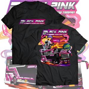 BAJU ANAK LAKI-LAKI BUS TUNGGAL JAYA BLACK PINK - KAOS ANAK GAMBAR JETBUS3 BRIS TRANS