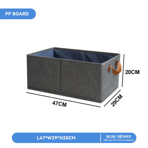 SUSU HOMES With Lid Clothes Storage Box Foldable Wardrobe Organizer Pants Kotak Baju simpan barang bertutup 收纳盒
