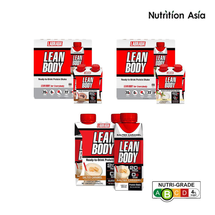 Labrada Lean Body Protein Shake RTD 250ml (16 Packs) Lazada Singapore