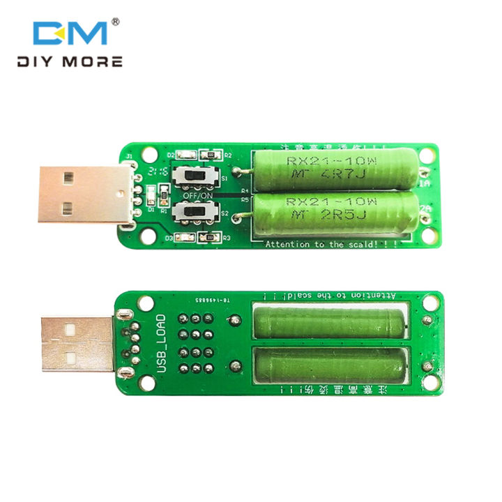 diymore Resistor USB Dc Electronic Load with Adjustable Switch 3 5V1A ...