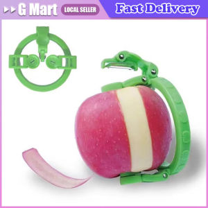 Green Fruit Peeler Vegetable Handheld Rotating Peeler Stainless Steel Spiralizer Peeler for Apple Pear Peeling Kitchen Gadgets