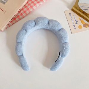 Color Bubble Hemp Pattern Hair Hoop Sponge Thickened Headband Korean Cloud Headband  for Women Twist Sponge Hairband Padded Headbands Twist Headband Retro Cute Style