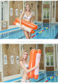 Floating Water Hammock Float Lounger Floating Toys Inflatable Floating Bed Swimming Pool  Floating Leisure Bed. 