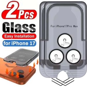 Applicable to Easy Install AR Clear Lens Cover For iPhone 17 Pro Max 17Air 17Pro Dust Free Removable Camera Protector Cap Tempered Glass Film h260926
