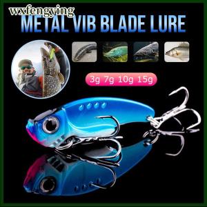 wxfengying Kim loại VIB lưỡi thu hút câu cá rung Spinner muỗng chìm ném dài bắn tất cả các nước 3D hardbait treble móc giải quyết pesca mồi