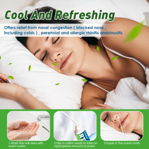 Rhinitis care cream for dry nose stuffy nose itchy nose rhinitis and congestion cream