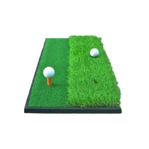 พรมหญ้าเทียมซ้อมกอล์ฟ พื้นยางหนา แถม Tee 1 ชิ้น แบบหญ้าเทียมและหญ้าเรียบ ขนาด 60x30 cm. (DJD0055)