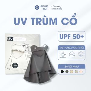 Khẩu trang chống tia UV UNICARE chống nắng cải tiến che kín cổ vải lụa mềm quai điều chỉnh