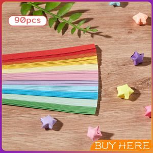 BUY HERE กระดาษพับดา DIY ดาวนําโชค กระดาษพับดาว Star origami