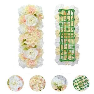 UTOPUS Artificial Rose Flower Panel Baby Shower Decoration Table Arrangement Wedding Wall Background Decor Creative Arc Flower Row Party Supplies