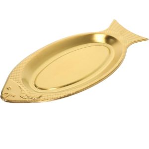 Khay Hình Cá Inox Màu Vàng Sang Trọng