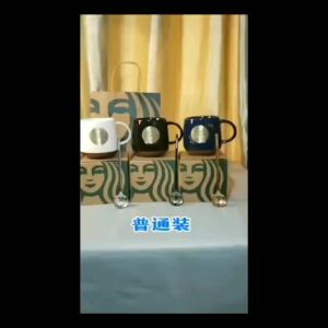 Yongyw. Large Capacity Starbucks Couple Cup Ceramic Cup Gift