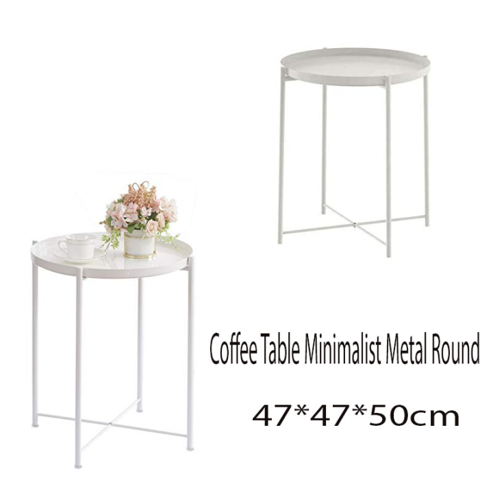 Metal Coffee Table Nordic Simple Iron Tea Table(white) Lazada PH