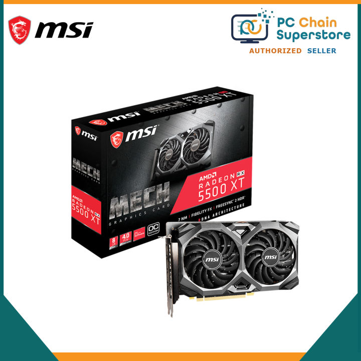 Rx 5500xt Msi Gaming Radeon Rx 5500 Xt Mech Rx 5500xt 4gb Ddr6 Msi