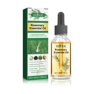 EELHOE Rosemary Hair Care Oil Repairs Split Ends Dryness and Frizz Nourishes and Softens Hair.